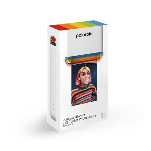 Polaroid Hi-Print - Impresora Sub de 2ª generación con conexión Bluetooth de 2 x 3 Bolsillo para Foto, Impresora Blanca Solo (9128)