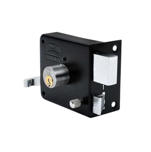 Cerradura Phillips Negra 175N de Fácil Instalación Izquierda