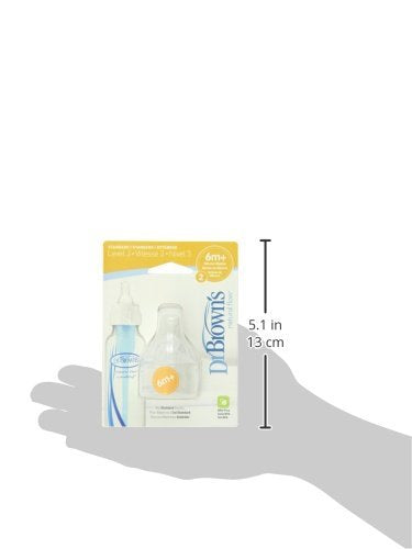 Pezón de Flujo Natural Nivel 3 Estándar Paquete de 8 Dr. Brown's