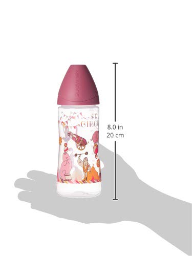 BIBERON 360ML FLUJO DENSO "LE CIRQUE" ROSA SUAVINEX