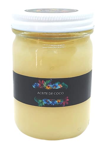 Pasión Orgánica - Aceite de Coco Orgánico Grado Alimenticio y Cosmético Certificado Prensado en frío Cabello Estrias