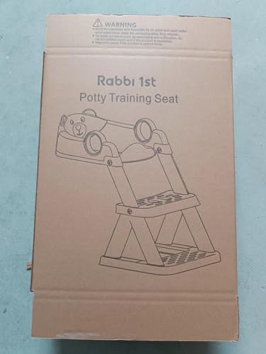 Asiento de Entrenamiento Rabb 1st Blanco Mejorado con Protector de Salpicaduras y Taburete Antideslizante para Niños y Niñas