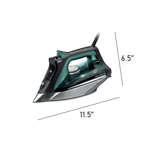 Rowenta Plancha de vapor Pro Master Xcel Steam Iron. Capacidad de 310 ml, resultados profesionales en casa, diseño ergonómico. Verde, plata y negro, DW8360U1