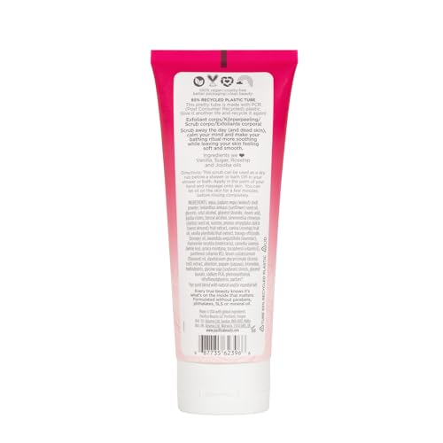 Exfoliante Corporal Pacifica Island Vanilla Rosa con Azúcar y Aceite de Rosa Mosqueta, Vegano y Libre de Parabenos