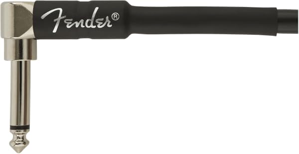 Fender Professional Series - Cable para instrumentos, recto/ángulo, negro, 10 pies