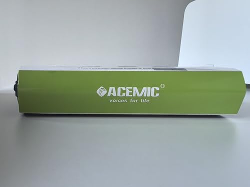 ACEMIC UHF Micrófono inalámbrico para violín Recoge el Instrumento de Cuello de Cisne Micrófono de Clip Transmisor y Receptor para Altavoces Activos, Sistemas de megafonía Activos, VT-5