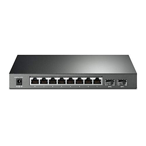 TP-Link TL-SG2210P V3| Jetstream 8 Port Gigabit Smart Managed PoE Switch | 8 PoE+ Ports @61W, 2 SFP Slots | Support Omada SDN | PoE Recovery | IPv6 | Static Routing | 5 Year Manufacturer Warranty