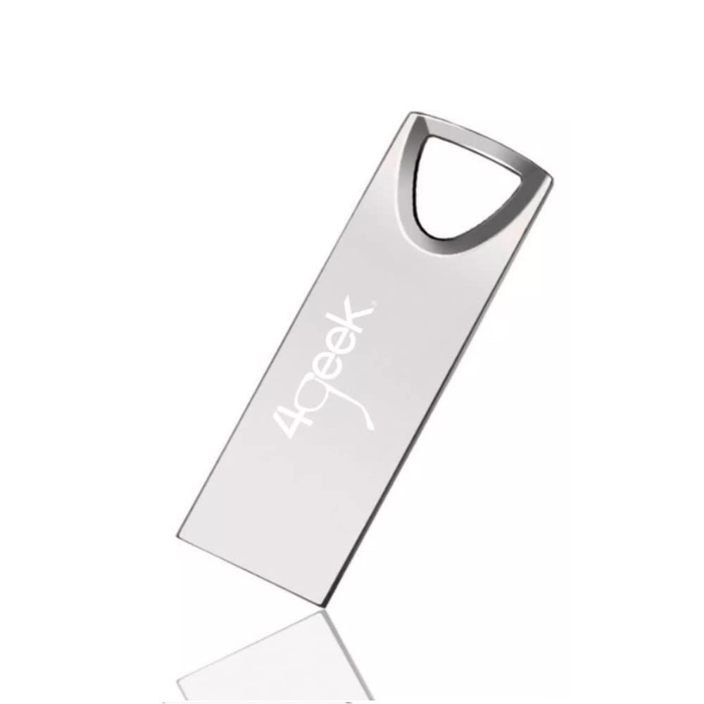 Kit de 10 Memorias USB 4Geeks Plata a Granel Ideal para Transferencia de Fotos, Música y Documentos