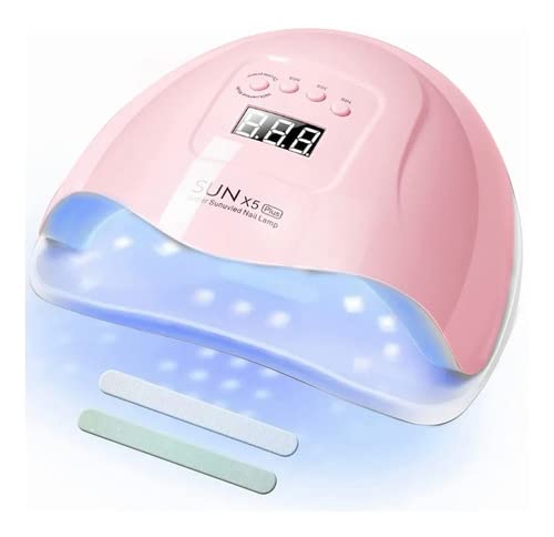 VOICEPTT - Lámpara UV para Uñas, 80W 36LED Secador de Uñas Profesional UV Lámpara de Uñas LED con 4 Ajustes de Temporizador, Pantalla LCD