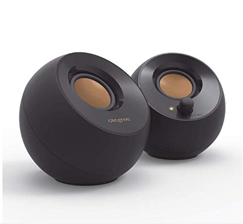 Creative Pebble 2.0 - Altavoces de computadora alimentados por USB con Controladores de Campo lejano y radiadores pasivos para PC y portátiles (Negro) (reacondicionado)