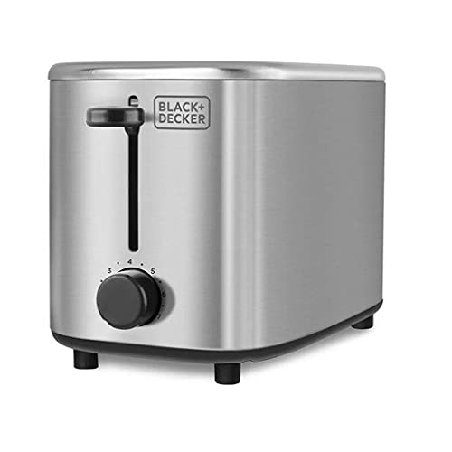 Black & Decker TR0011SS Tostador 2 panes Acero Inoxidable ranura extra ancha