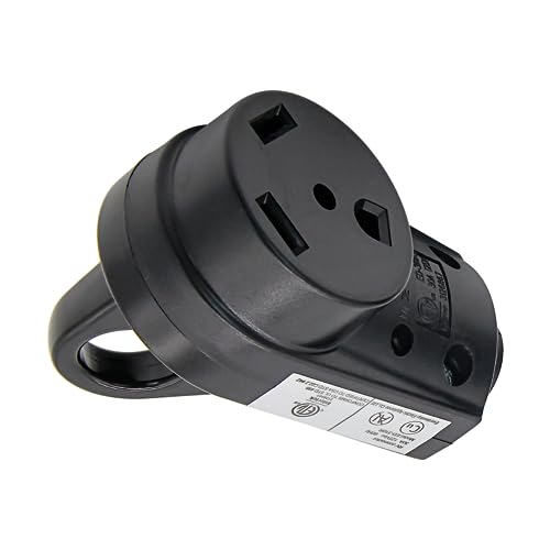 Homhelar TT-30R - Enchufe de repuesto para caravana de 30 amperios, resistente 125 V 30 A, enchufe de autocaravana resistente con mango ergonómico, para caravana, remolque de viaje
