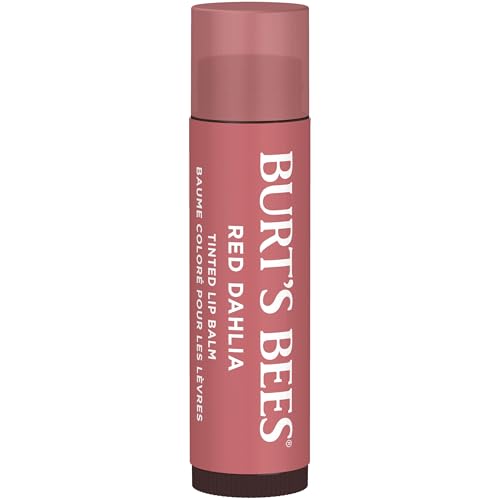 Bálsamo labial tintado natural Burt's Bees, rojo (Red dahlia), 2 unidades