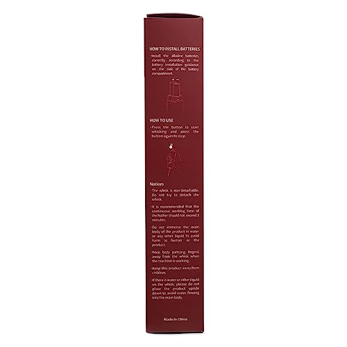 Dallfoll Espumador de Leche de Mano,Batidor Manual para Café, Lattes,Mini Espumador para Capuccino, Frappe, Matcha, Chocolate Caliente,Espumador Eléctrico de Mano a Pilas para Hacer Espuma