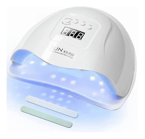 VOICEPTT - Lámpara UV para Uñas, 80W 36LED Secador de Uñas Profesional UV Lámpara de Uñas LED con 4 Ajustes de Temporizador, Pantalla LCD
