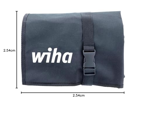 Wiha 32986 - Juego de alicates industriales aislados en bolsa enrollable, 11 piezas