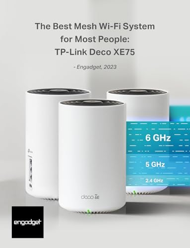 Sistema WiFi Mesh TP-Link Deco AXE5400 Blanco con Banda 6GHz y Baja Latencia para Todo el Hogar
