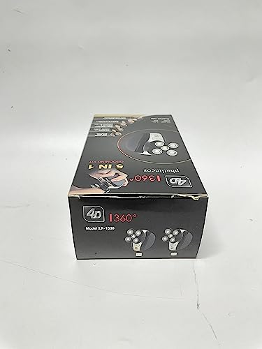 Afeitadora Eléctrica Hombre,Afeitadora Eléctrica 5 en 1 Para Hombres,Afeitadoras de Cabeza Flotante 4D para Hombres Calvos,Kit de Aseo Inalámbrico Skull Shaver 5 Head con IPX7 Impermeable,para Barba