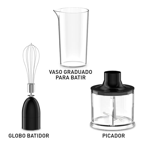 Batidora de Inmersión T-fal, Procesador de Alimentos, Turbo Mix con Accesorios, 400 W