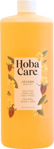 Aceite Jojoba Puro HobaCare 1 Litro 33 Oz