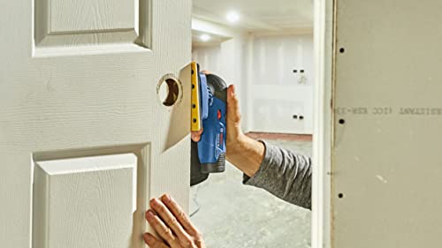 BOSCH GSS12V-40N Lijadora de acabado orbital sin escobillas de 12 V Max con bolsa para polvo, 1/4 y 1/3 hoja (herramienta desnuda)