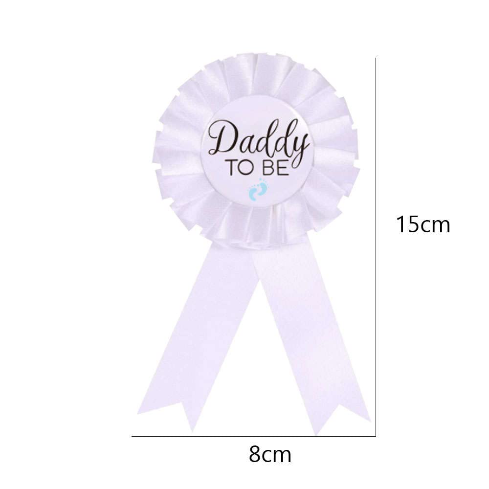 CoolerthingsDG, Pin de placa de hojalata para papá y mami, huella rosa y azul, acero aleado, Hojalata, No es una piedra preciosa