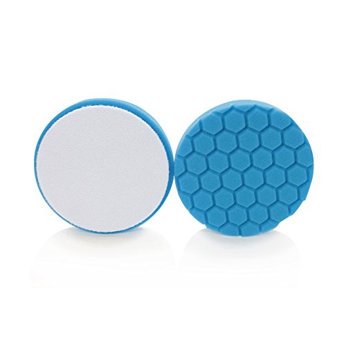 Chemical Guys Hex-Logic Pad, Pulido Ligero/Almohadilla de Acabado, Azul, 13.97 cm