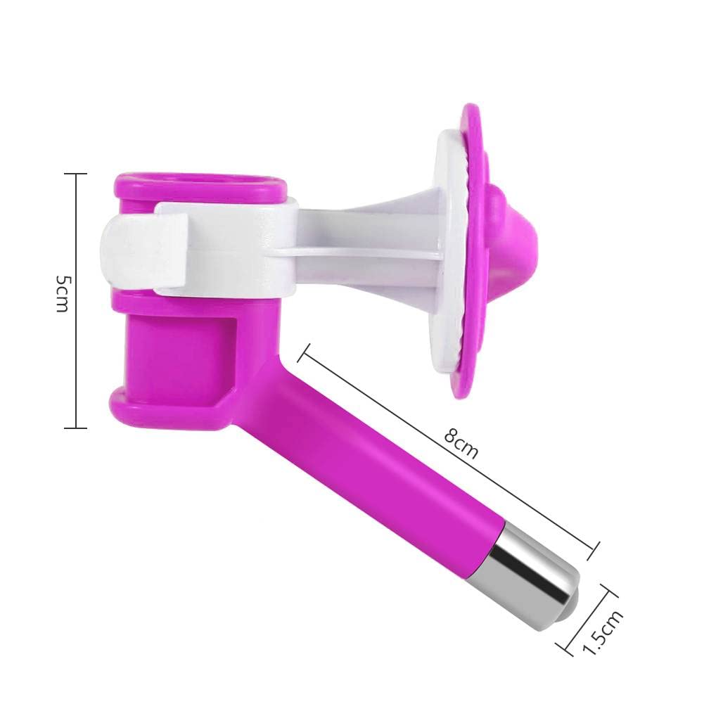Dog Cat Water Dispenser Automatic Plastic Nozzle Drinker Waterer Hanging Fountain Feeder Pet Watering Supply (Color : Purple)