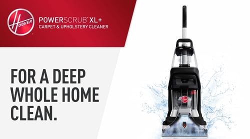 Hoover PowerScrub XL - Máquina limpiadora de alfombras para alfombras y tapicería, máquina de limpieza profunda con herramientas multiusos, succión potente, combina con solución de limpieza de