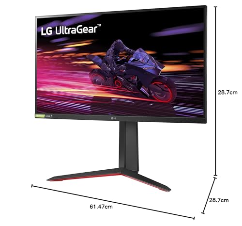LG 27GP750-B 27” Ultragear FHD (1920 x 1080) IPS Gaming Monitor w/ 1ms Response Time & 240Hz Refresh Rate, NVIDIA G-Sync Compatible with AMD FreeSync Premium, Thin Bezel, Tilt/Height/Pivot Adjustable