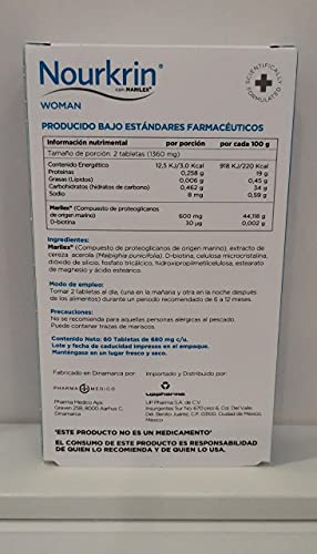 NOURKRIN WOMAN 60 Tabletas | Cuidado Capilar y Crecimiento del Pelo