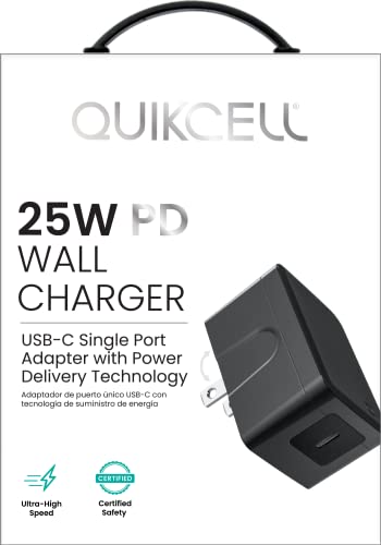 Cargador USB-C QuikCell 25W Salida Única