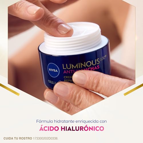 NIVEA Luminous 630 Crema Reparadora Noche | Antienvejecimiento y Luminosidad