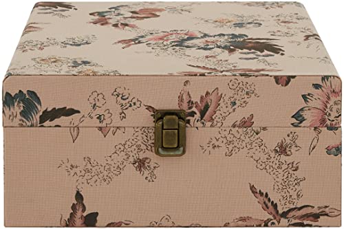 Crosley CR8017B-FL Voyager - Tocadiscos de Vinilo portátil clásico con Entrada y Salida Bluetooth y Altavoces Integrados, Floral