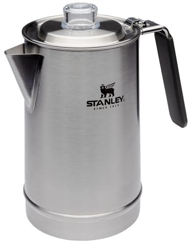 Cafetera Percoladora Stanley Acero Inoxidable 6 Tazas Utensilios de Camping y Senderismo