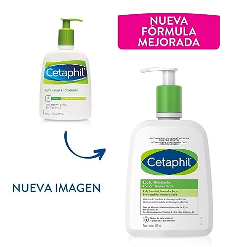 CETAPHIL Loción Humectante 473 ml | Hidratación 48 Horas Piel Sensible