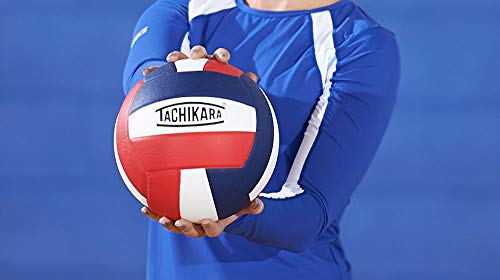 Voleibol Tachikara Sensi-Tec Scarlet White Navy de Alto Rendimiento