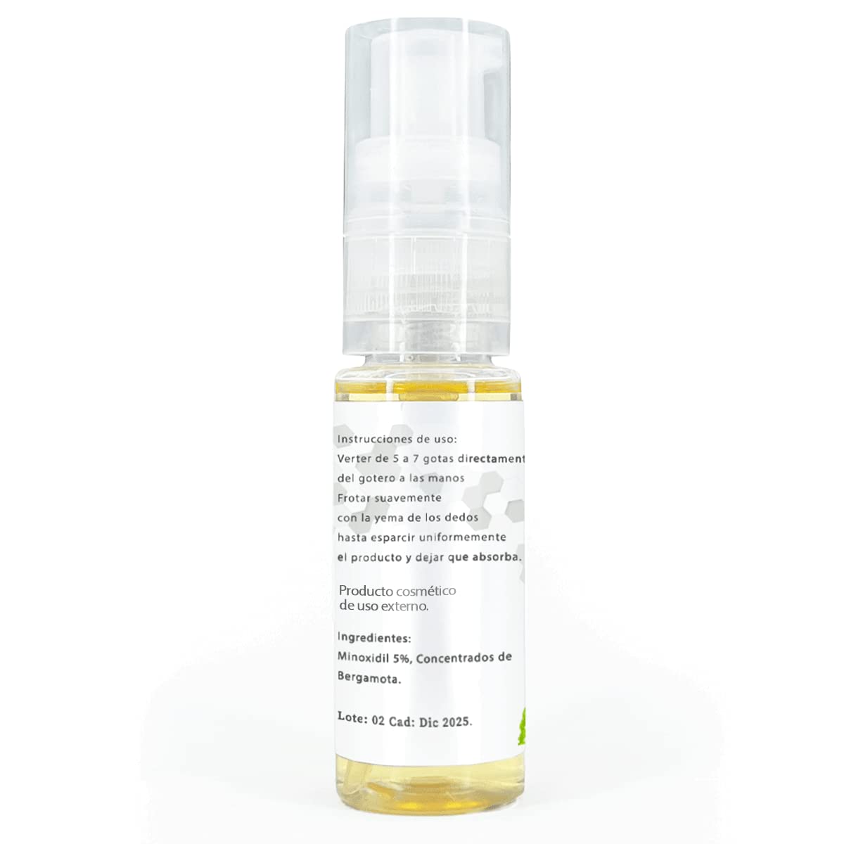 Espuma Minoxidil 5% Concentrado Bergamota Tratamiento Barba y Cabello 6 Botellas