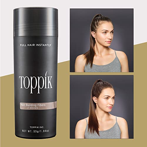 Toppik Fibras Para Dar Volumen Al Cabello, Castaño Claro, 55 g (1.94 oz.)