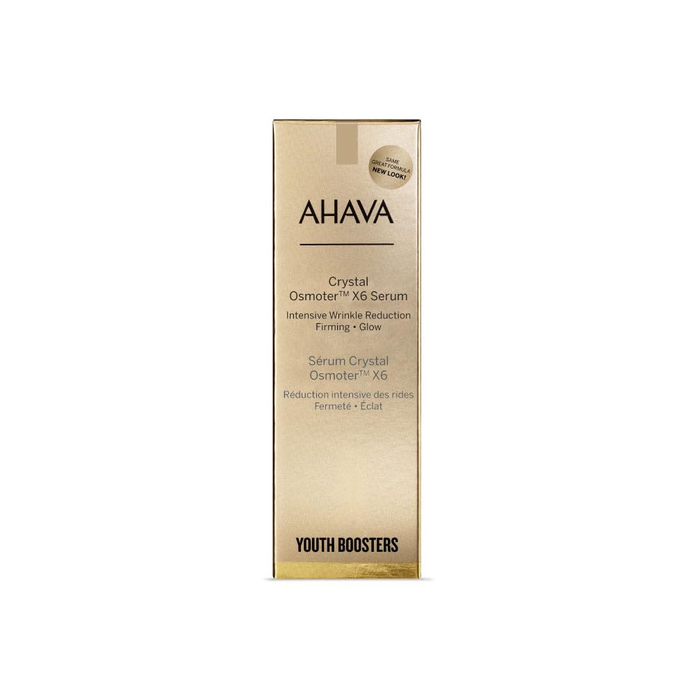 Sérum Facial AHAVA de Vidrio del Mar Muerto X6, Hidratante y Rejuvenecedor, 1 fl. oz. ¡Descubre el Secreto de la Belleza con Minerales Naturales!