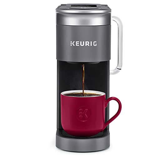 Keurig K-Supreme SMART - Cafetera de una sola porción con compatibilidad Wifi, 4 tamaños de cerveza y depósito extraíble de 66 onzas, compatible con Alexa, gris