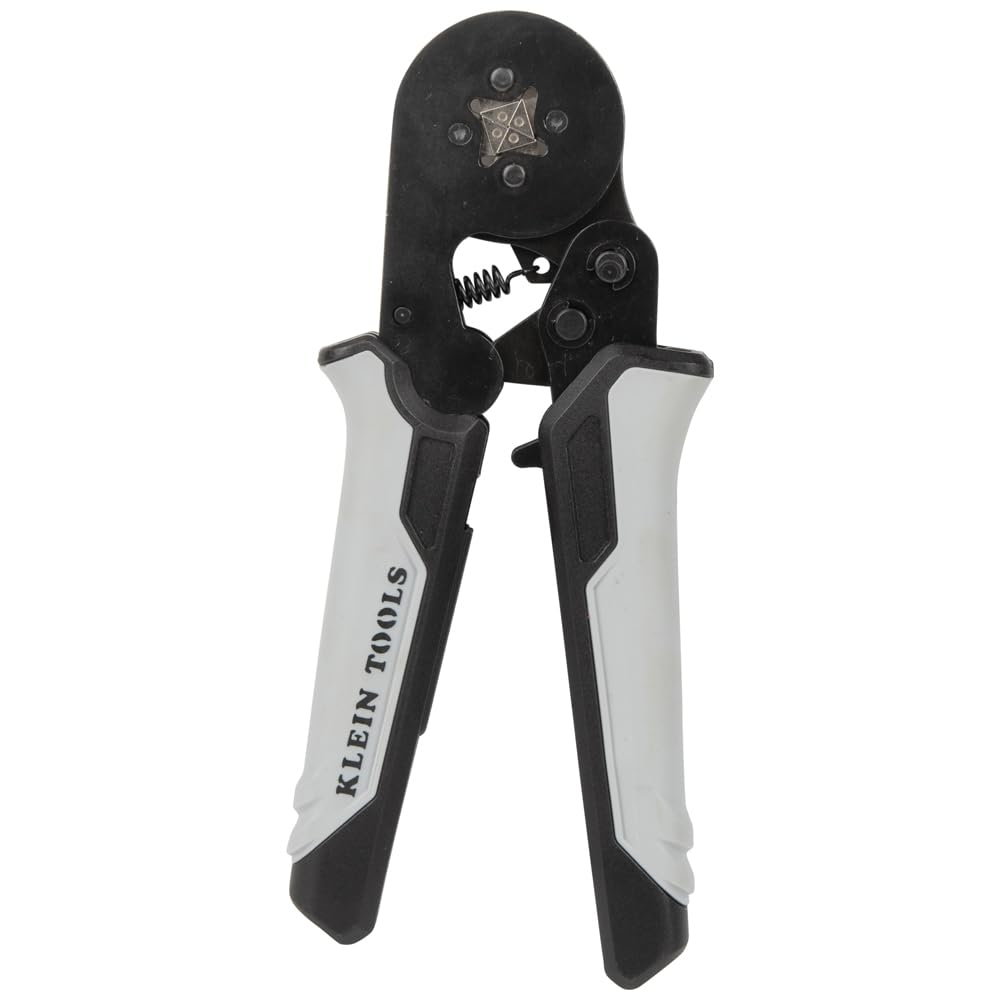 Klein Tools 34055 Pinza ponchadora cuadrada de férulas para cable de 10-22 AWG