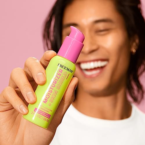 Freeman Hidratante restaurador + protector facial hidratante para la piel, suero facial ligero, infundido con aloe vera y ceramidas, calma y alivia