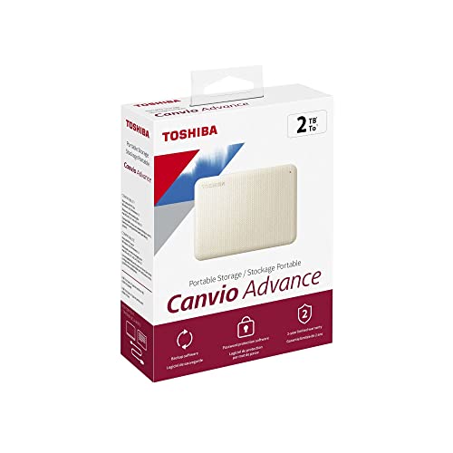 Disco Duro Externo Toshiba Canvio Advance 2TB USB-A 3.0 Blanco