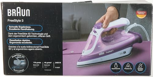 Braun Fer vapeur FI3124 PU - Freestyle 3 - Semelle SuperCéramic