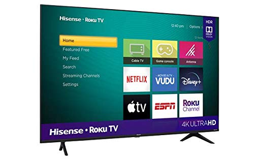 Pantalla Hisense 55" 4K UHD Roku TV 55R6000GM (2020)