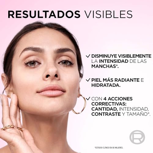 L'Oréal Paris Gel Crema de Noche Anti-manchas Glycolic Bright con Ácido Glicólico y Niacinamida Vitamina E todo tipo de manchas, 50ml