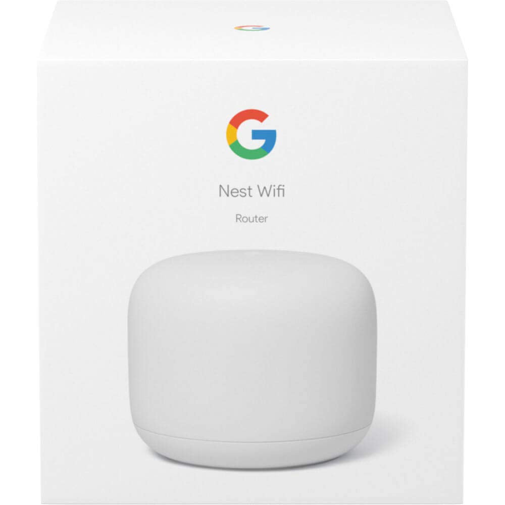 Google Nest WiFi - AC2200 - Sistema WiFi de Malla - Router WiFi - Cobertura de 2200 pies Cuadrados - 1 Paquete