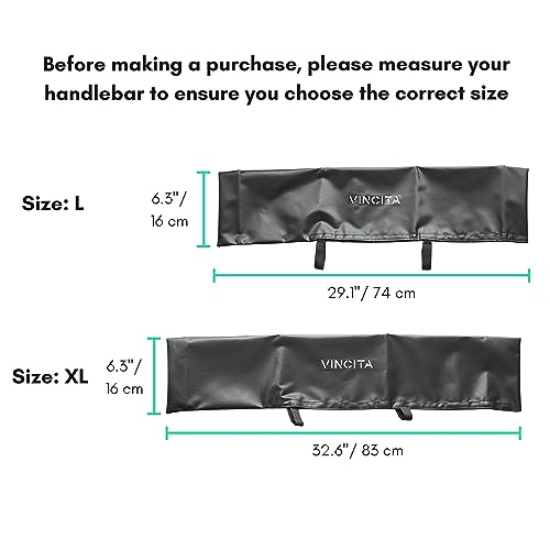 Funda Impermeable Vincita L Lona Verde Duradera para Manubrio Plano de Bicicleta