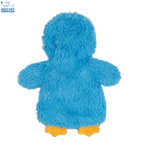 Best Pet Supplies - Juguetes de Peluche para Perros de Pollo Arrugado para Juegos interactivos, Cachorros y Adultos Mayores, Forma de Juguete de Pollo Colorido, Lindo y mimoso, Pollo Arrugado (Azul)